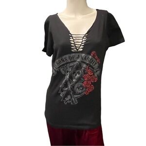 Sons of Anarchy black sexy tshirt